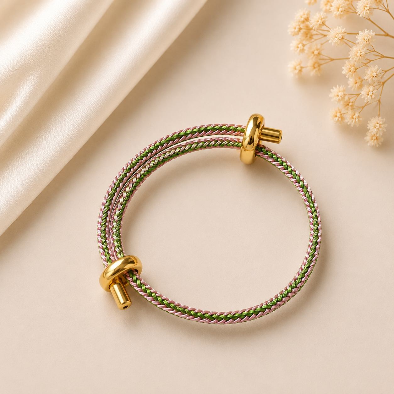 Wickelarmband Rosenblatt