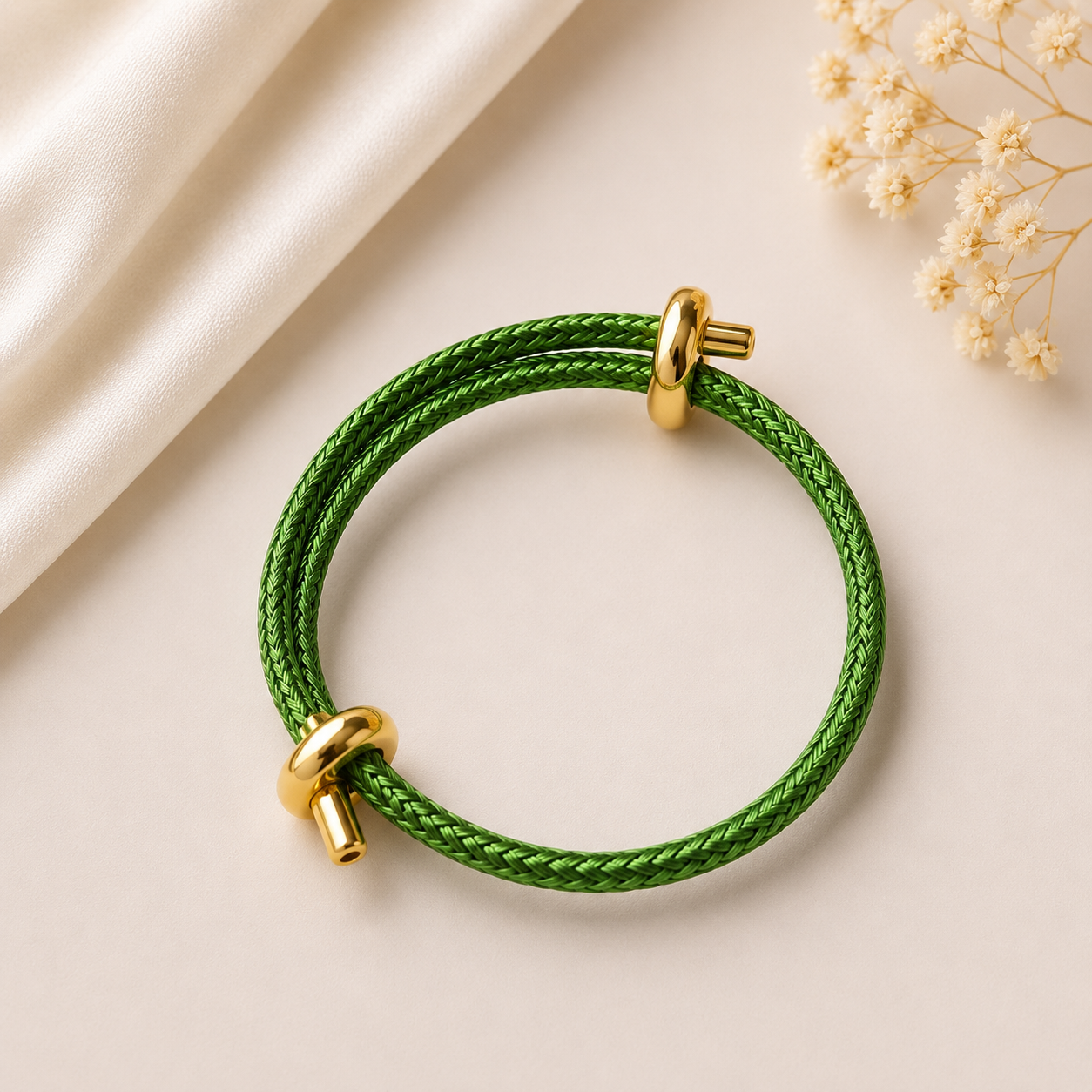 Wickelarmband Grasgrün