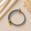 Wickelarmband Stahlgrau