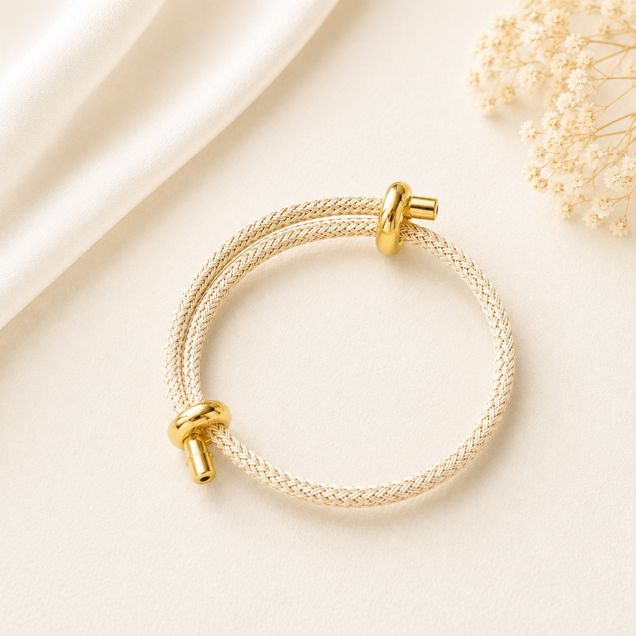 Wickelarmband Creme