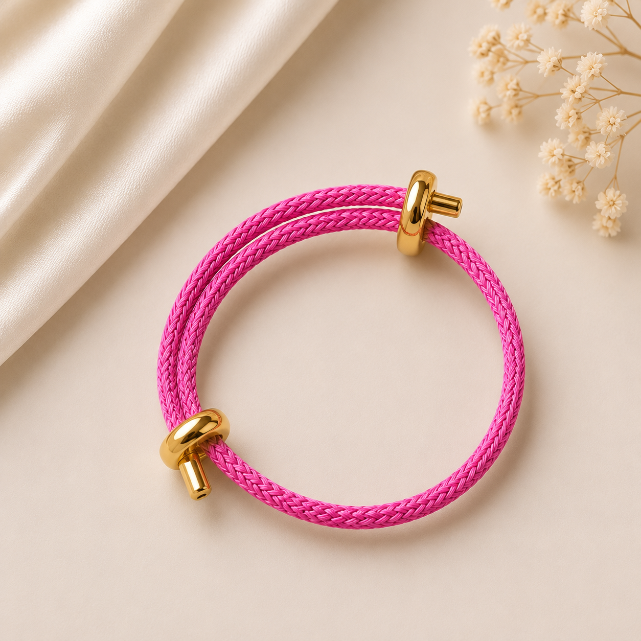 Wickelarmband Neonpink