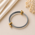 Wickelarmband Silbergrau