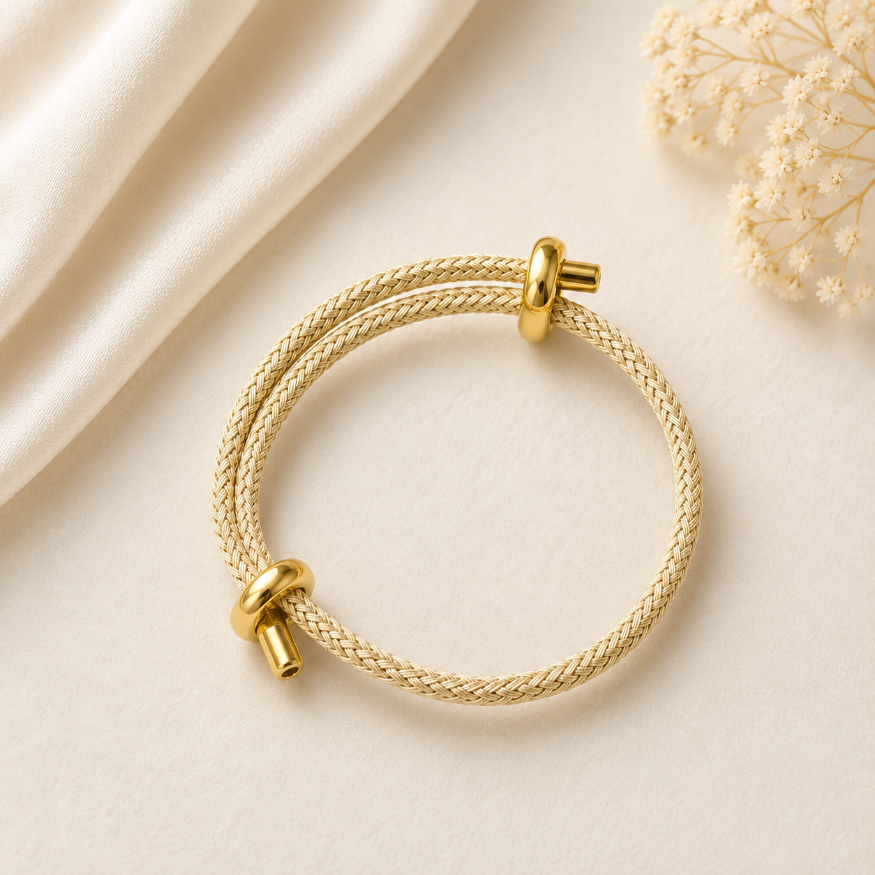 Wickelarmband Sandbeige
