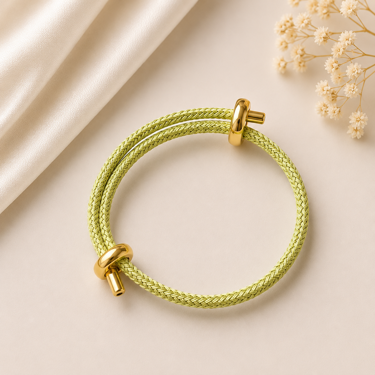 Wickelarmband Pastellgelb