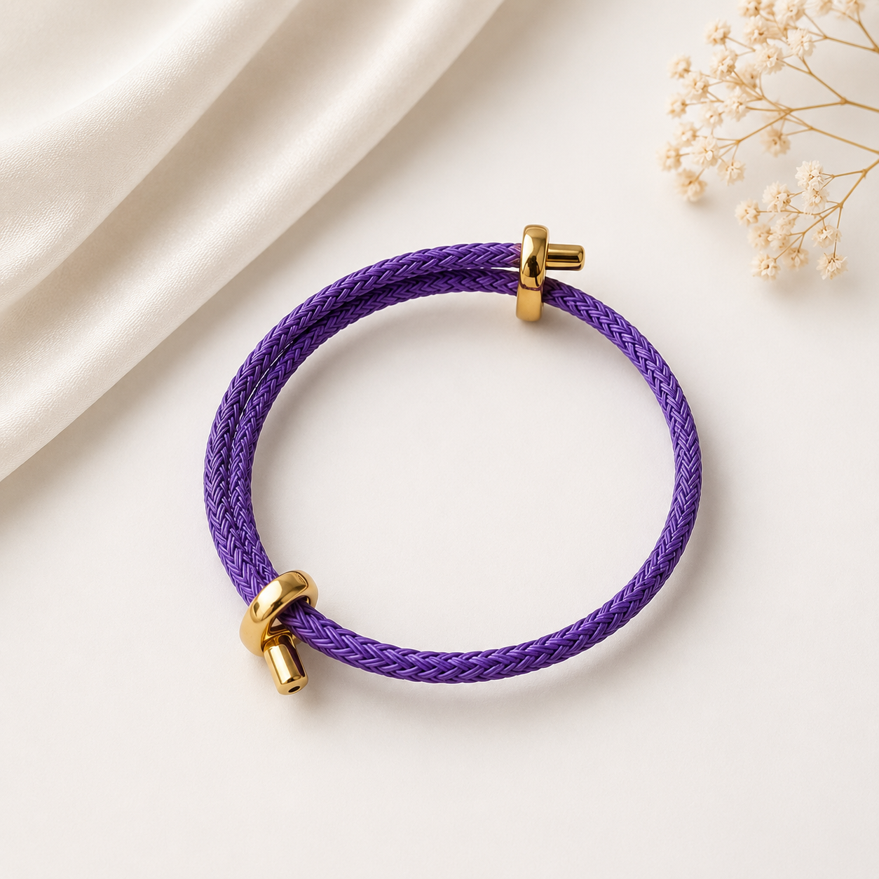 Wickelarmband Flieder