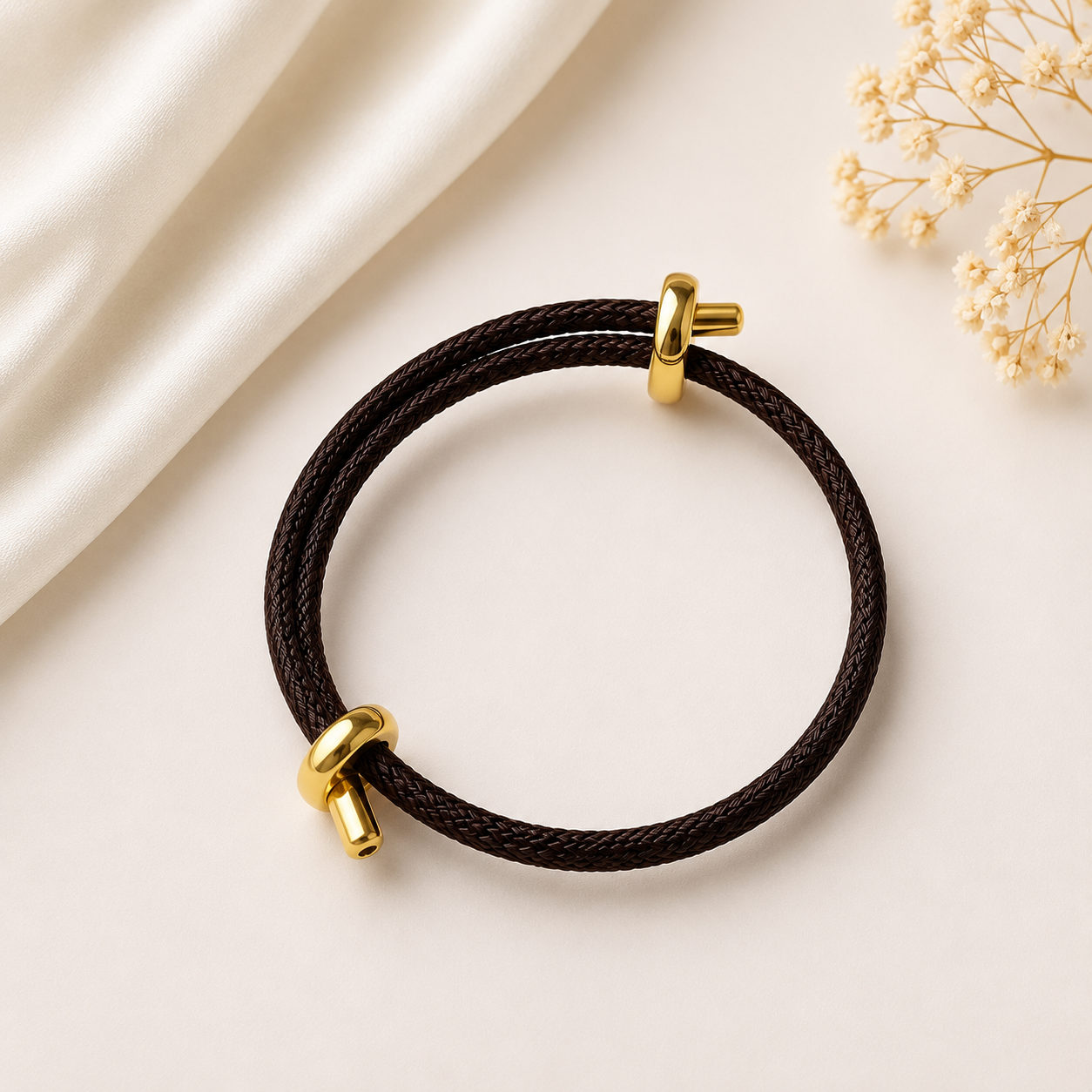 Wickelarmband Dunkelbraun