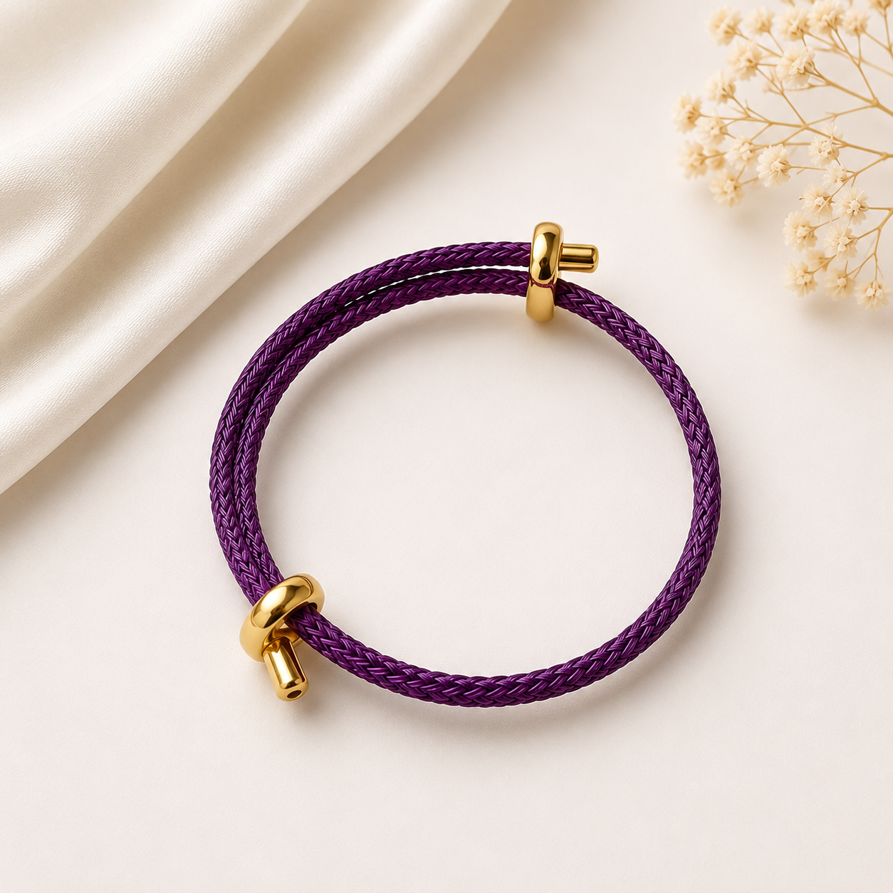 Wickelarmband Aubergine